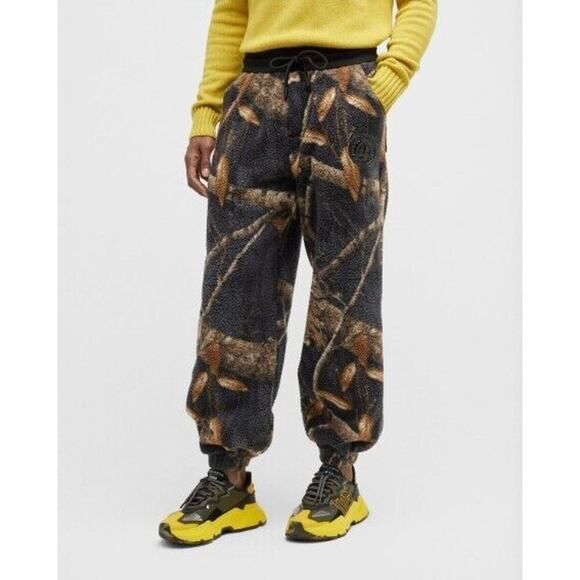 NWT MOOSE KNUCKLES X Post Malone Men's Sherpa Jogger Pants Sz XXL Black #4G502 - Picture 1 of 13